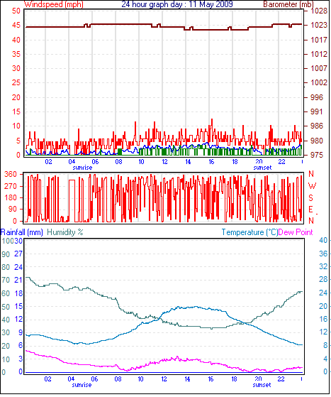 24 Hour Graph for Day 11